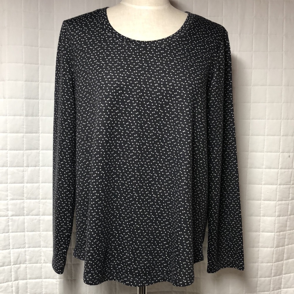 LOFT Scoop Neck Long Sleeve Top